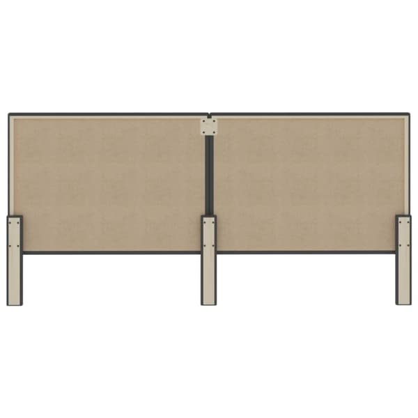 vidaXL Sänggavel mörkgrå tyg 200x200 cm