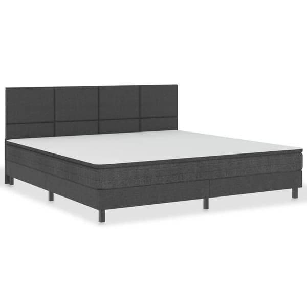 vidaXL sengegavl 200x200 cm stof mørkegrå