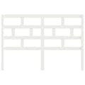 Miniatyrbilde 4 av 8: vidaXL Sengegavl hvit 141x4x100 cm heltre furu