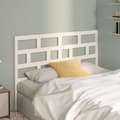Miniatyrbilde 8 av 8: vidaXL Sengegavl hvit 141x4x100 cm heltre furu