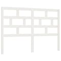 Miniatyrbilde 1 av 8: vidaXL Sengegavl hvit 141x4x100 cm heltre furu