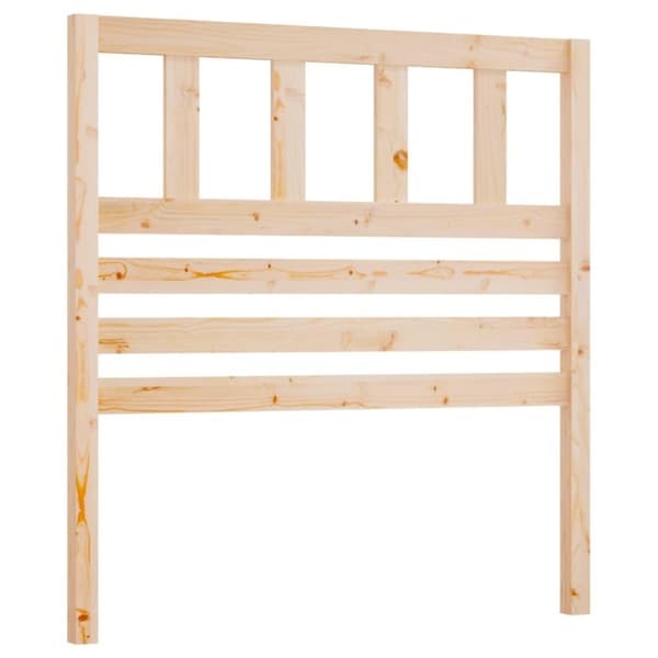 vidaXL sengegærde 96x4x100 cm massivt fyrretræ