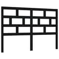 Miniatyrbilde 1 av 8: vidaXL Sengegavl svart 166x4x100 cm heltre furu