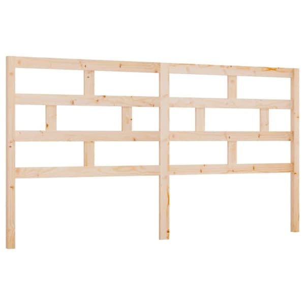 vidaXL Sengegavl 206x4x100 cm heltre furu