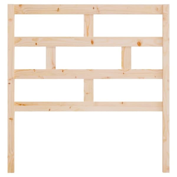 vidaXL Sengegavl 96x4x100 cm heltre furu
