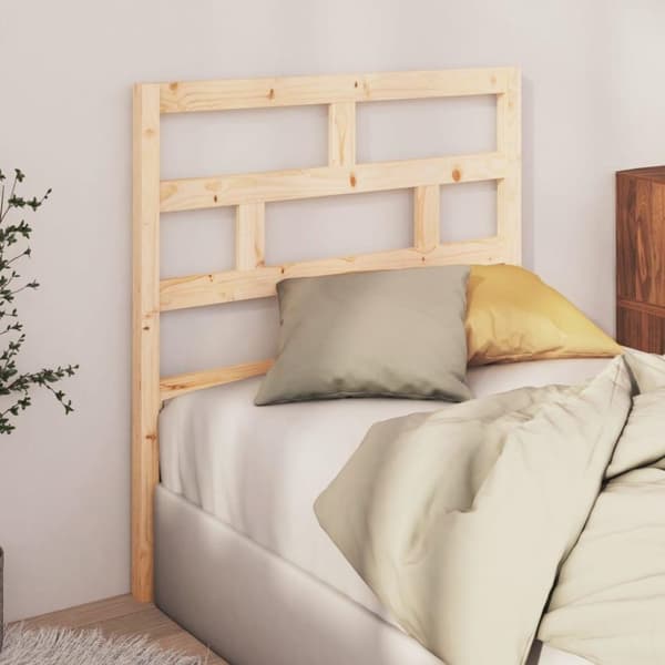 vidaXL Sengegavl 96x4x100 cm heltre furu