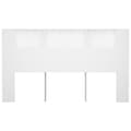 Miniatyrbillede 4 af 7: vidaXL sengegavl med opbevaring 180x18,5x104,5 cm hvid