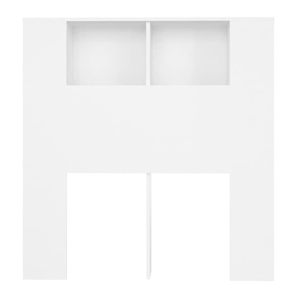 vidaXL Sänggavel med förvaring vit 100x18x104,5 cm