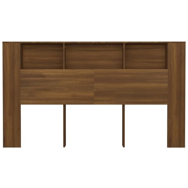 vidaXL Sengegavlskap brun eik 180x18,5x104,5 cm
