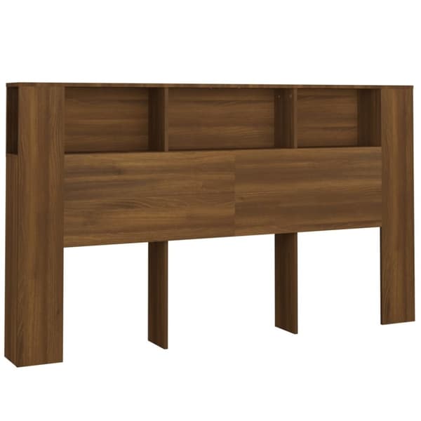 vidaXL Sengegavlskap brun eik 180x18,5x104,5 cm