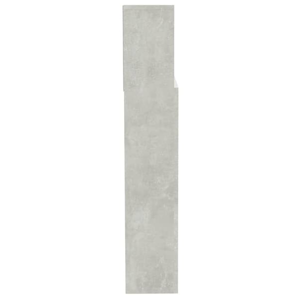 vidaXL Sengegavlskap betonggrå 200x19x103,5 cm