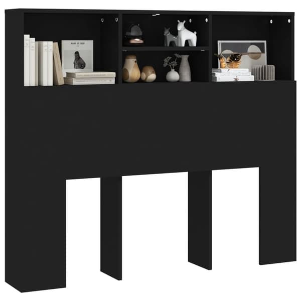 vidaXL Sengegavlskap svart 120x19x103,5 cm