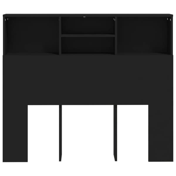 vidaXL Sengegavlskap svart 120x19x103,5 cm