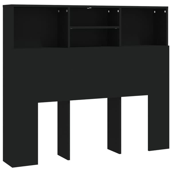 vidaXL Sengegavlskap svart 120x19x103,5 cm