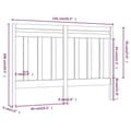 Miniatyrbilde 6 av 8: vidaXL Sengegavl hvit 141x4x100 cm heltre furu