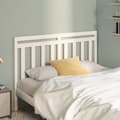 Miniatyrbilde 7 av 8: vidaXL Sengegavl hvit 141x4x100 cm heltre furu