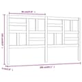 Miniatyrbilde 6 av 8: vidaXL Sengegavl 206x4x104 cm heltre furu