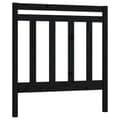 Miniatyrbilde 2 av 8: vidaXL Sengegavl svart 96x4x100 cm heltre furu