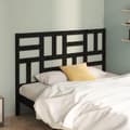 Miniatyrbilde 3 av 8: vidaXL Sengegavl svart 126x4x104 cm heltre furu