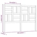 Miniatyrbilde 6 av 8: vidaXL Sengegavl svart 126x4x104 cm heltre furu