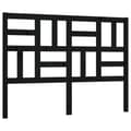 Miniatyrbilde 1 av 8: vidaXL Sengegavl svart 126x4x104 cm heltre furu
