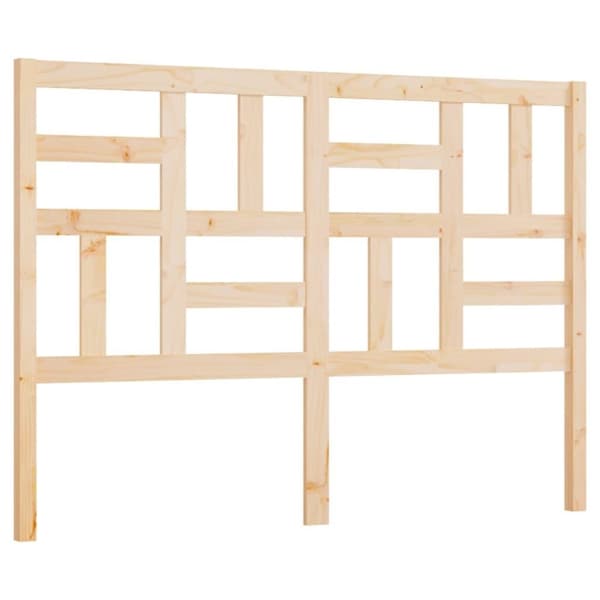 vidaXL Sängynpääty 126x4x104 cm täysi mänty