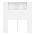 Miniatyrbillede 4 af 7: vidaXL sengegavl med opbevaring 100x18,5x104,5 cm hvid