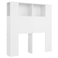 Miniatyrbillede 1 af 7: vidaXL sengegavl med opbevaring 100x18,5x104,5 cm hvid