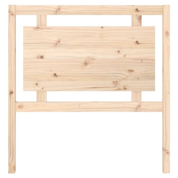 vidaXL sengegærde 95,5x4x100 cm massivt fyrretræ