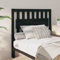Miniatyrbilde 3 av 7: vidaXL Sengegavl svart 105,5x4x100 cm heltre furu