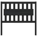 Miniatyrbilde 4 av 7: vidaXL Sengegavl svart 105,5x4x100 cm heltre furu