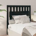 Miniatyrbilde 5 av 7: vidaXL Sengegavl svart 105,5x4x100 cm heltre furu
