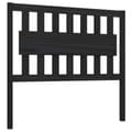 Miniatyrbilde 1 av 7: vidaXL Sengegavl svart 105,5x4x100 cm heltre furu
