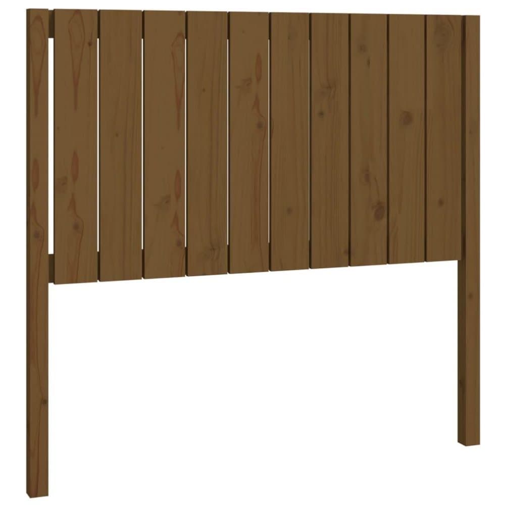 vidaXL Sänggavel honungsbrun 105,5x4x100 cm massiv furu