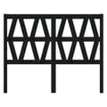Miniatyrbilde 4 av 7: vidaXL Sengegavl svart 146x4x100 cm heltre furu
