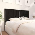 Miniatyrbilde 4 av 7: vidaXL Sengegavl svart 165,5x4x100 cm heltre furu
