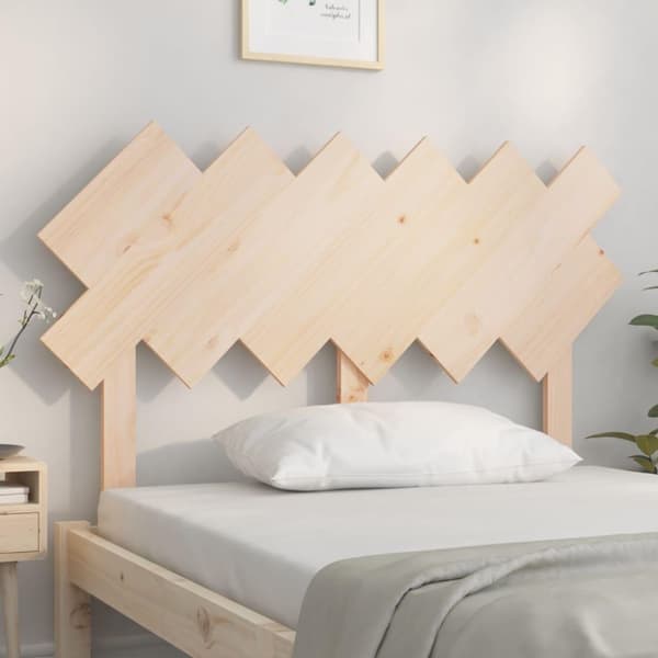 vidaXL Sengegavl 122,5x3x80,5 cm heltre furu