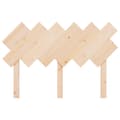 Miniatyrbilde 4 av 7: vidaXL Sengegavl 122,5x3x80,5 cm heltre furu