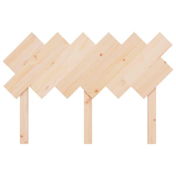 vidaXL Sengegavl 122,5x3x80,5 cm heltre furu