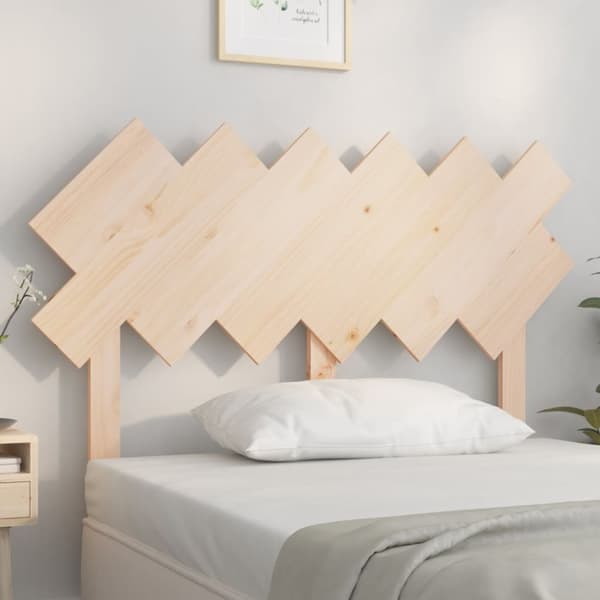 vidaXL Sengegavl 122,5x3x80,5 cm heltre furu