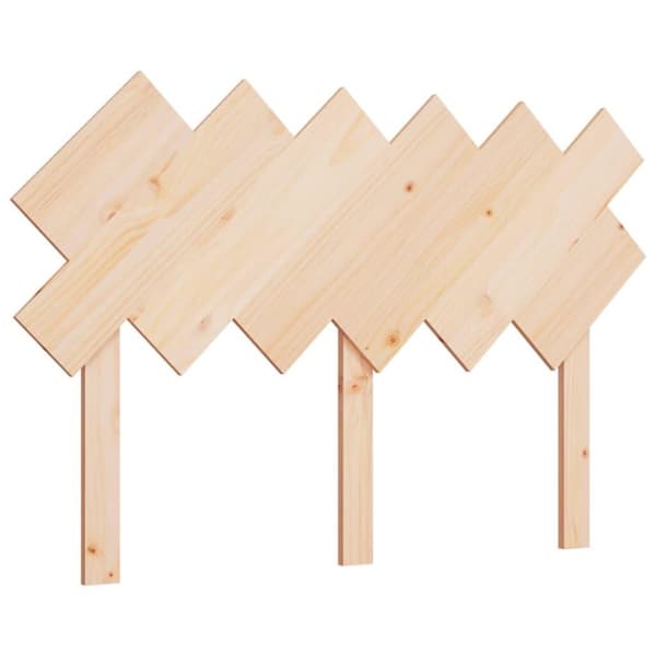 vidaXL Sengegavl 122,5x3x80,5 cm heltre furu