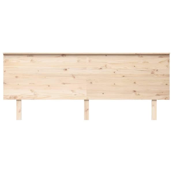 vidaXL Sengegavl 204x6x82,5 cm heltre furu
