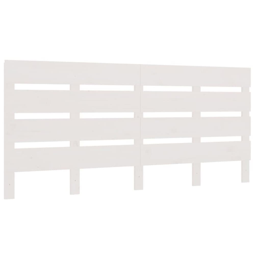 vidaXL Sänggavel vit 135x3x80 cm massiv furu