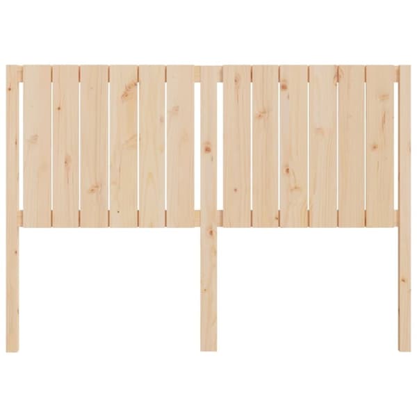 vidaXL sengegærde 140,5x4x100 cm massivt fyrretræ