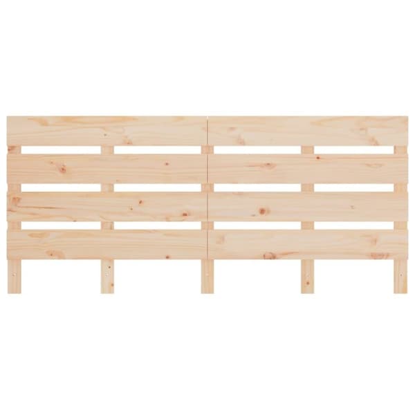 vidaXL sengegærde 180x3x80 cm massivt fyrretræ