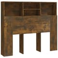 Miniatyrbilde 2 av 9: vidaXL Sengegavlskap røkt eik 120x19x103,5 cm