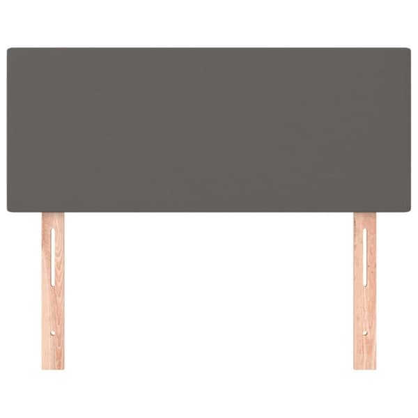 vidaXL sengegavl 90x5x78/88 cm kunstlæder grå