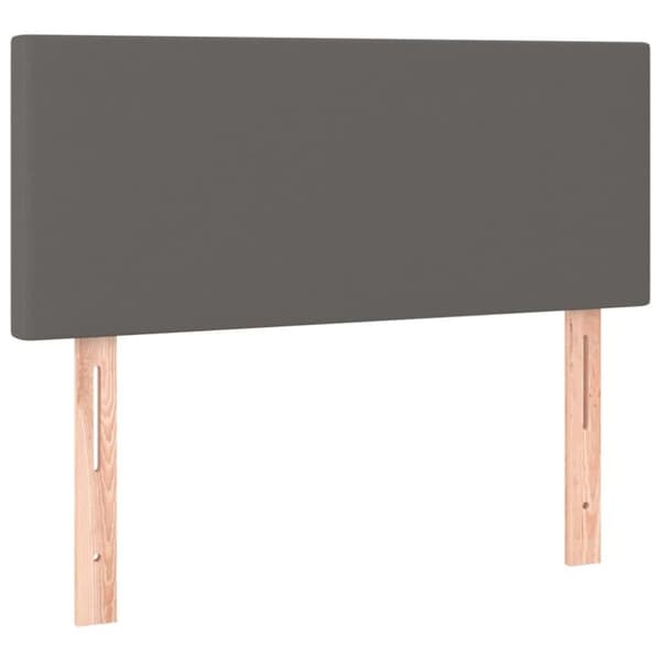 vidaXL sengegavl 90x5x78/88 cm kunstlæder grå