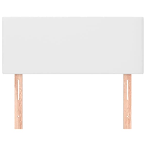 vidaXL sengegavl 100x5x78/88 cm kunstlæder hvid