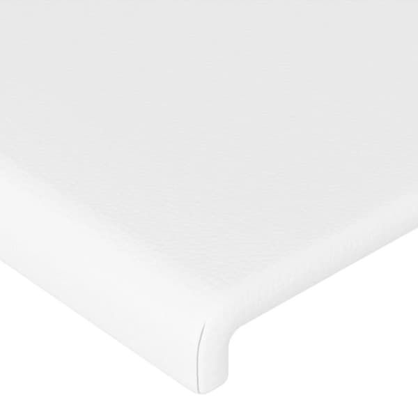 vidaXL sengegavl 100x5x78/88 cm kunstlæder hvid
